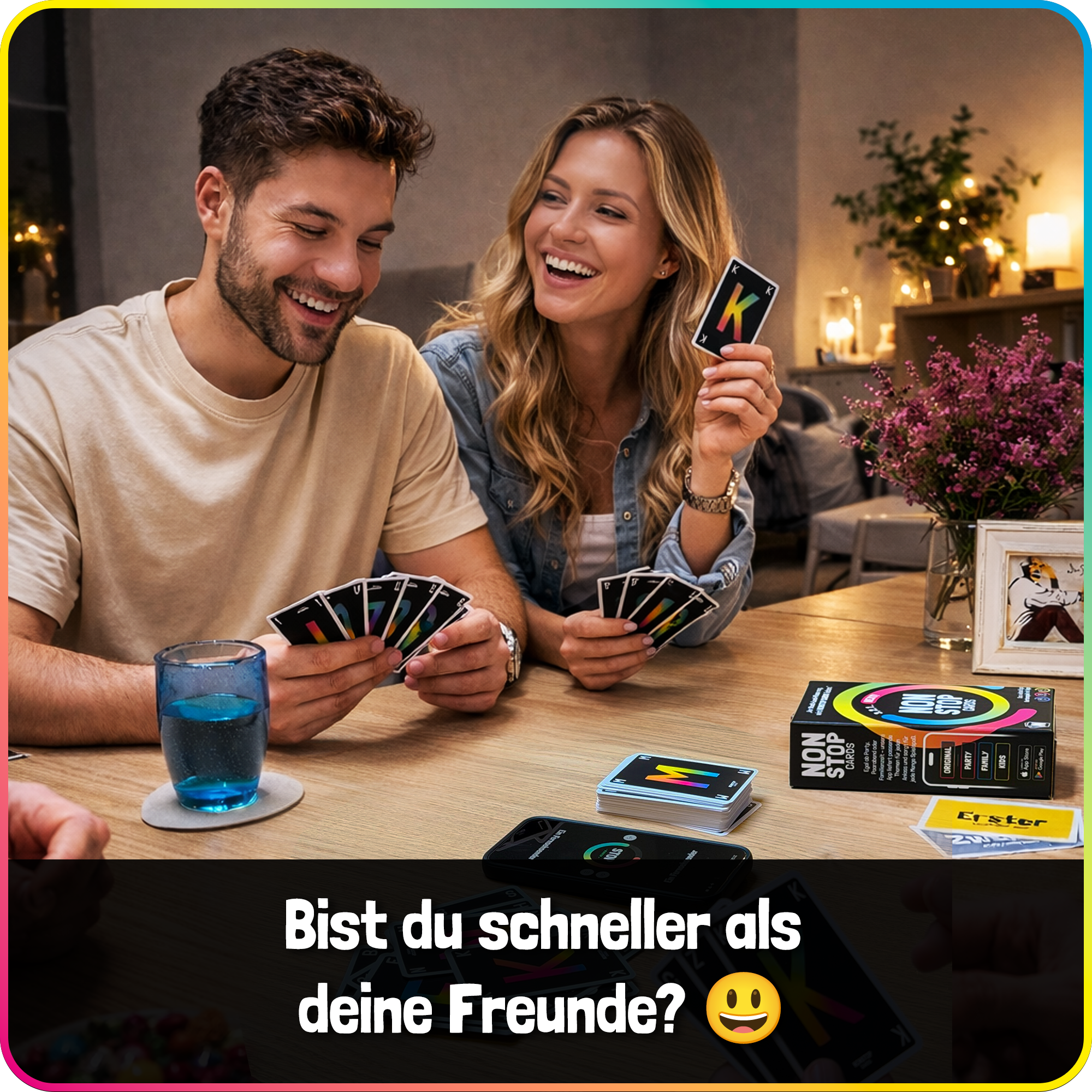 NONSTOP CARDS - Lustiges Kartenspiel mit App